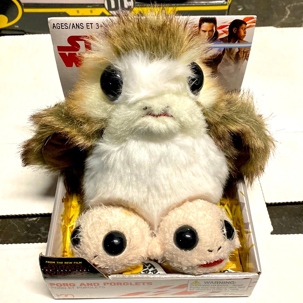 COPY - Star Wars PORG and PORGLETS Plush 2018 Set by Disney The Last Jedi Colle…
